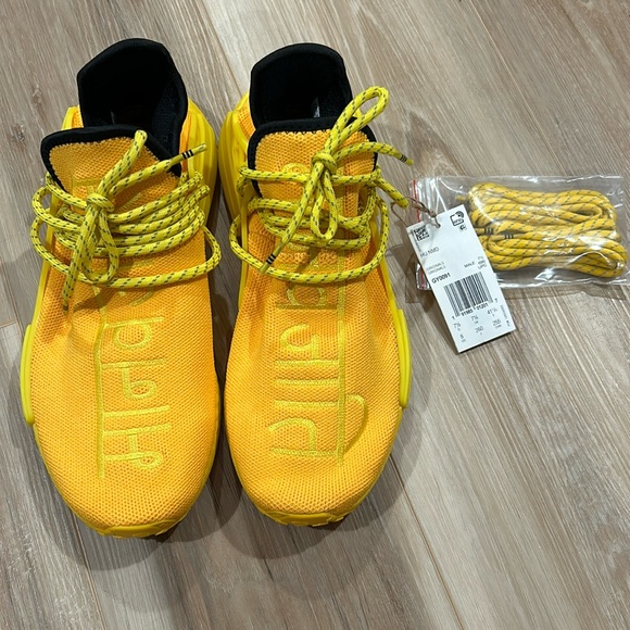 NWT Adidas Pharrell X NMD Human Race, yellow Men’s shoes - Picture 3 of 11